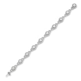 14K White Gold 7.0 CTTW Diamond Bracelet - Isaac Westman - 2